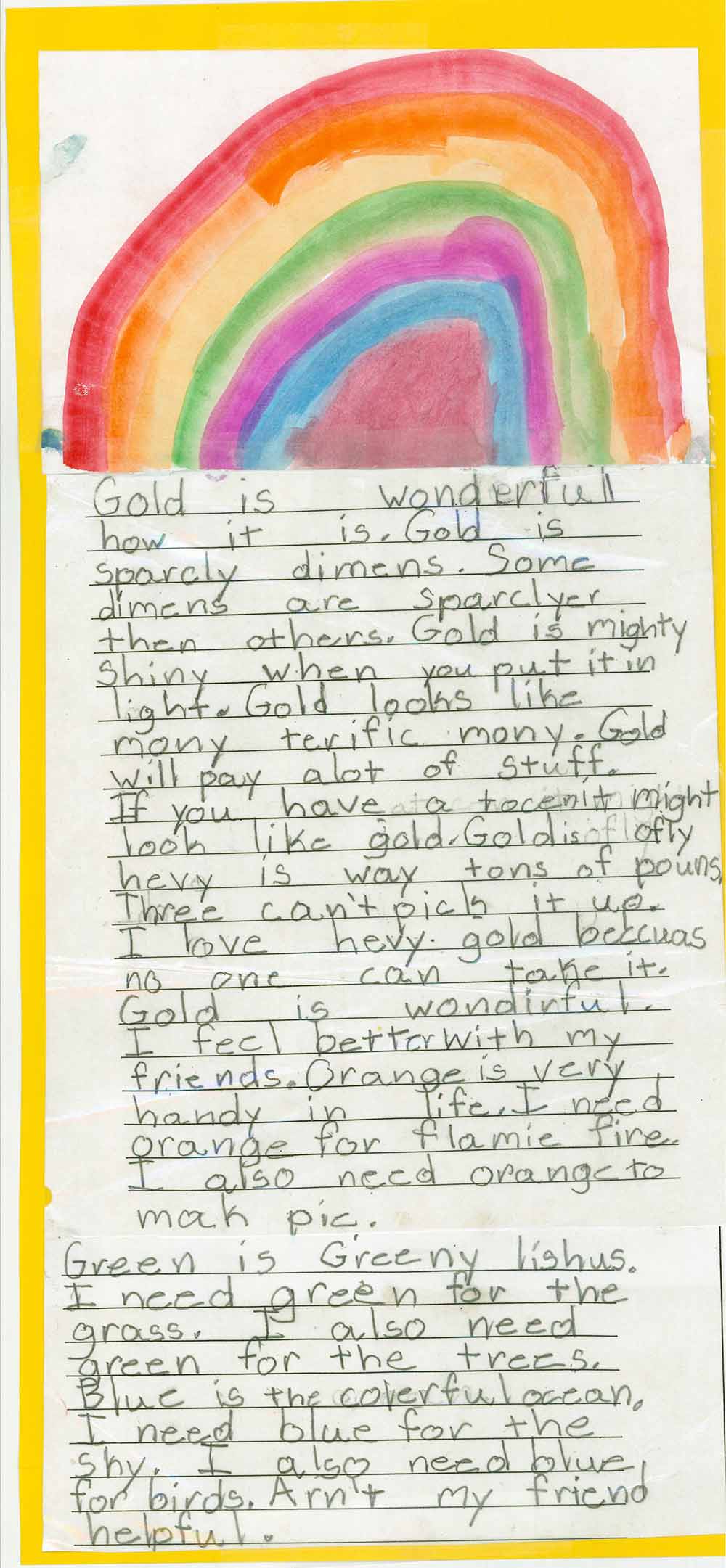 First Grade Writing