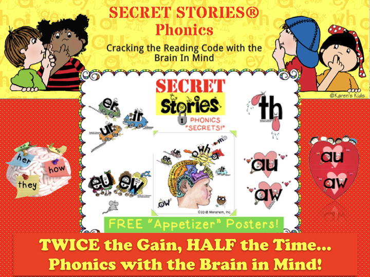 Free Secret Stories Phonics Posters Sampling Set