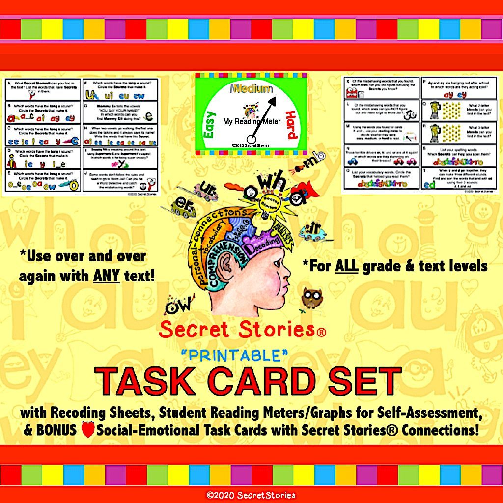 Secret Stories "Universal" Phonics Task Cards The Secret Stories