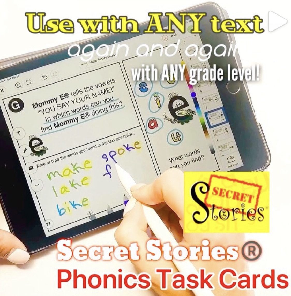 digital phonics task cards