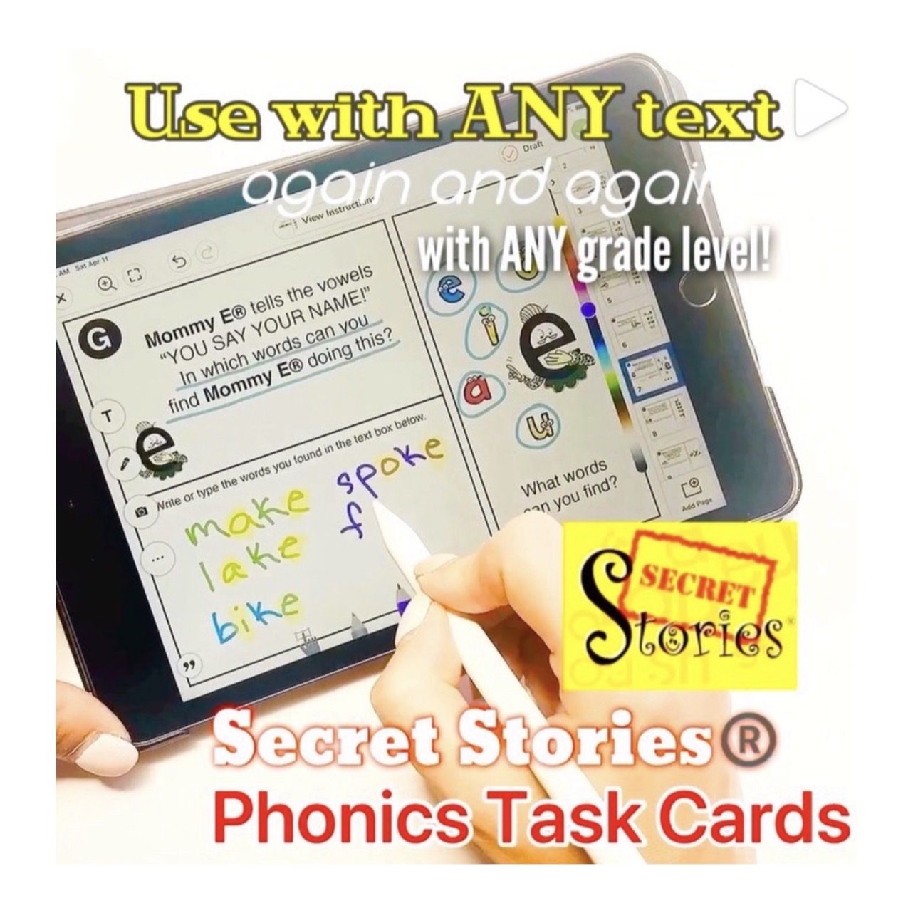 Secret Stories Phonics Task Cards