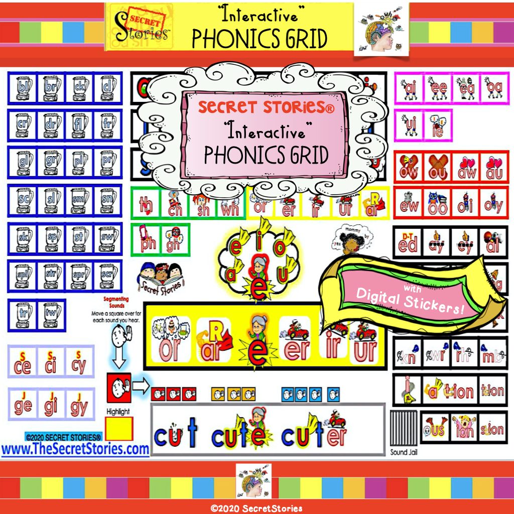 Interactive Phonics Grid with Stickers