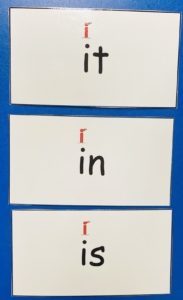 decoding sight word cards