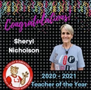 sheryl teacher of the year