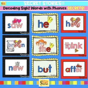 decoding sight word flashcards