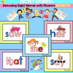 phonics sight word cards