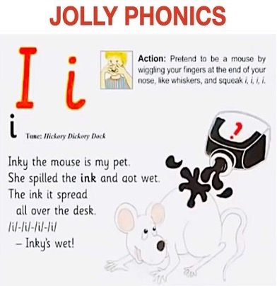 Jolly Phonics irrational mnemonic