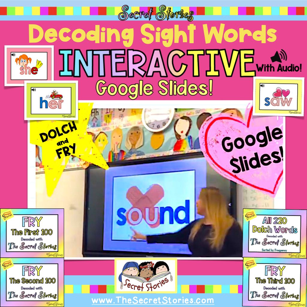 Decoding Sight Words Interactive Phonics Practice title pic