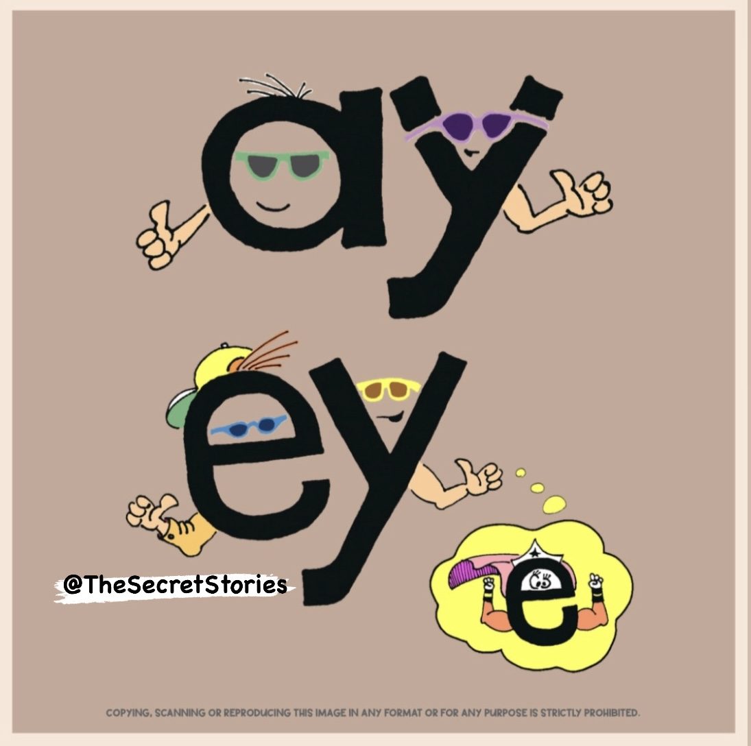 ey ay embedded mnemonic phonics pattern secret stories 