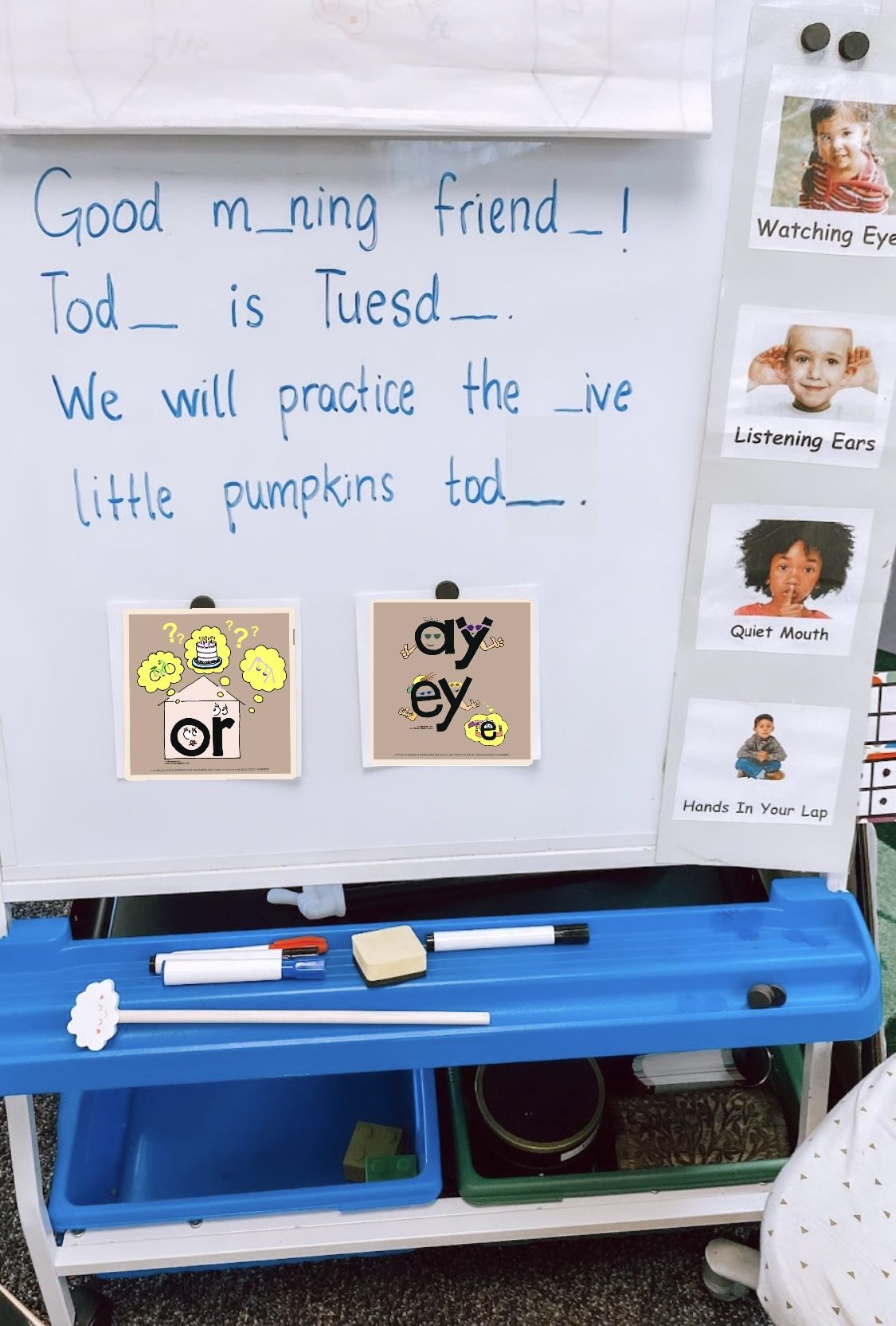 Phonics in morning message